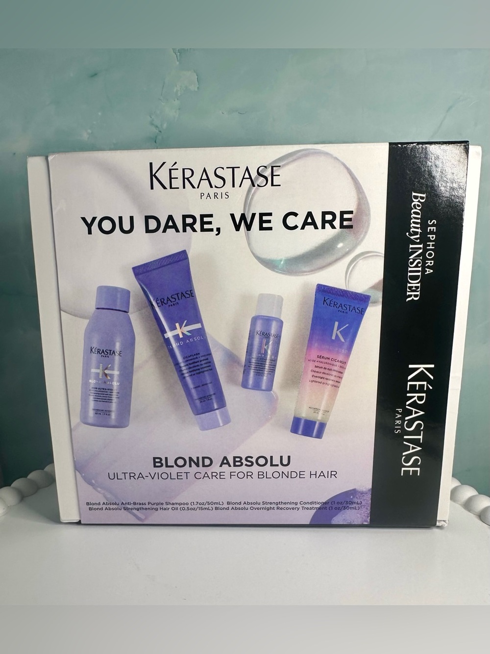 Kerastase 'You Dare, We Care" 4pc Mini Blond Absolu Set - New In Box